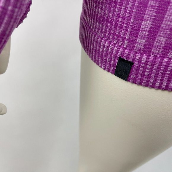 Lululemon Rest Less Pullover Ultra Violet Women 6? Long Sleeve Crew Neck Stretch - Picture 8 of 10